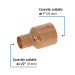 Reducción campana de cobre 1 x 1/2", FOSET
