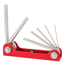 Juego de 7 llaves hexagonales std, tipo navaja, TRUPER