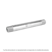 Niple de acero galvanizado 1/4" x 4", FOSET