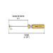 Desarmador cabinet 3/16 x 4" mango de PVC, PRETUL