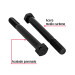 Bolsa con 30 tornillos 3/8" x 3-1/2" acero grado 5, FIERO