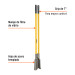 Cavador mangos de fibra de vidrio 45", TRUPER
