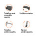 Escalerilla tubular plegable, 2 peldaños, aluminio, TRUPER