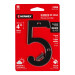 Número 5 de latón sólido 4", negro, HERMEX