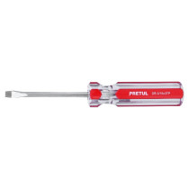 Desarmador plano 3/16 x 3" mango de PVC, PRETUL
