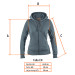 Sudadera gris para dama, talla CH, TRUPER