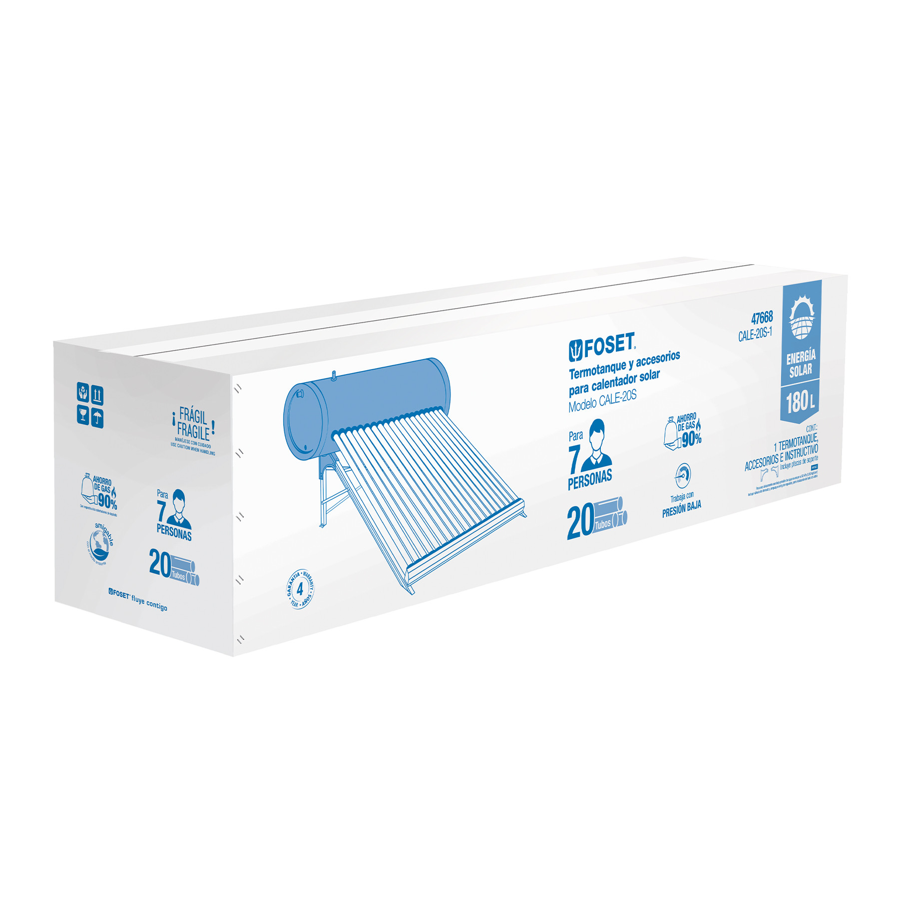 Caja de empaque de repuesto para termotanque CALE-20S