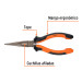Pinza punta y corte 7" mango Comfort Grip, TRUPER EXPERT