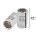 Dado de 15 mm, 12 puntas, cuadro 1/2", TRUPER