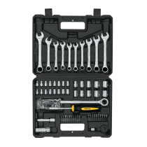 Juego de 70 herramientas 1/4" y 3/8" para mecánico, PRETUL