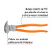 Pinza de hacendado 11" mango de PVC, TRUPER