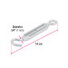Tensor zinc 1/4" ojo-gancho, FIERO