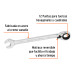 Llave combinada matraca reversible 14mmx188 mm largo, EXPERT