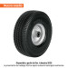 Rueda imponchable 10" para eje central, TRUPER