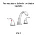 Juego de 2 cartuchos cerámicos POM, FOSET
