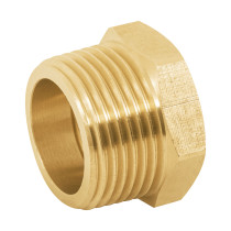 Reducción bushing de latón, 1" x 3/4", FOSET