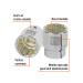 Dado de 1-1/2", 12 puntas, cuadro 3/4", TRUPER