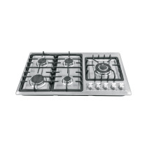 Parrilla gas empotrable 90cm, 5 quem, lateral, inox, RIVIERA