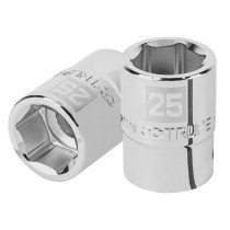 Dado de 25 mm, 6 puntas, cuadro 3/4", TRUPER