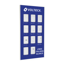 Exhibidor línea italiana blanco, VOLTECK