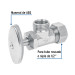 Llave angular 1/2", multivuelta, barrilito, FOSET