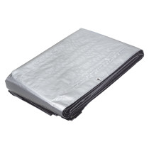 Lona de polietileno reforzada 5 x 6 m, gris, 180g/m2, TRUPER