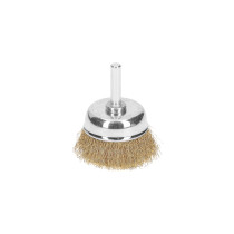 Carda de copa 1-3/4" alambre grueso para taladro, TRUPER