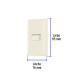 Placa armada 1 interruptor de escalera, marfil, BASIC