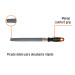Lima media caña bastarda 10" con mango Comfort Grip, TRUPER