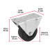 Rodaja hule 3", placa fija con buje, carga 50 kg, FIERO