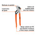 Pinza de extensión 8" mango de PVC, TRUPER