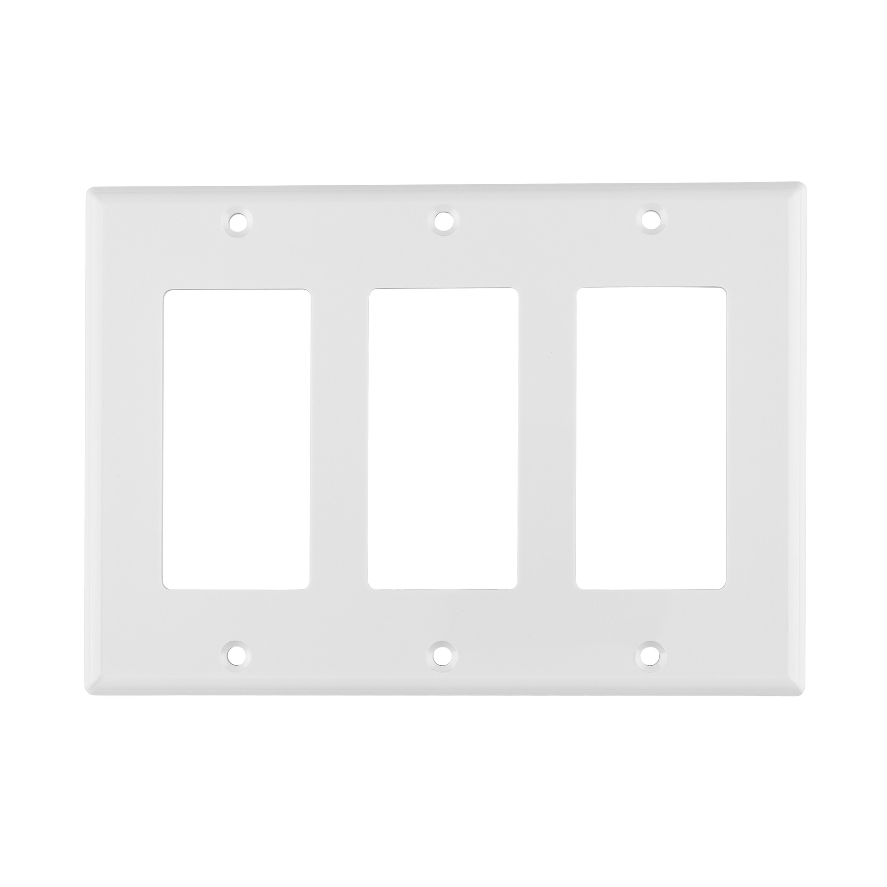Placa 3 ventanas, de policarbonato, línea Classic, VOLTECK