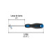 Desarmador de cruz 1/4" x 4" mango Comfort Grip, PRETUL