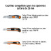 Estuche con 10 cuchillas SK4 de 25 mm para cutter, TRUPER