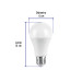 Foco LED 12W (75W) A19, 3000K blanca cálida, 1050lm, blíster