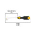 Desarmador cabinet 3/16 x 4" mango Comfort Grip, PRETUL