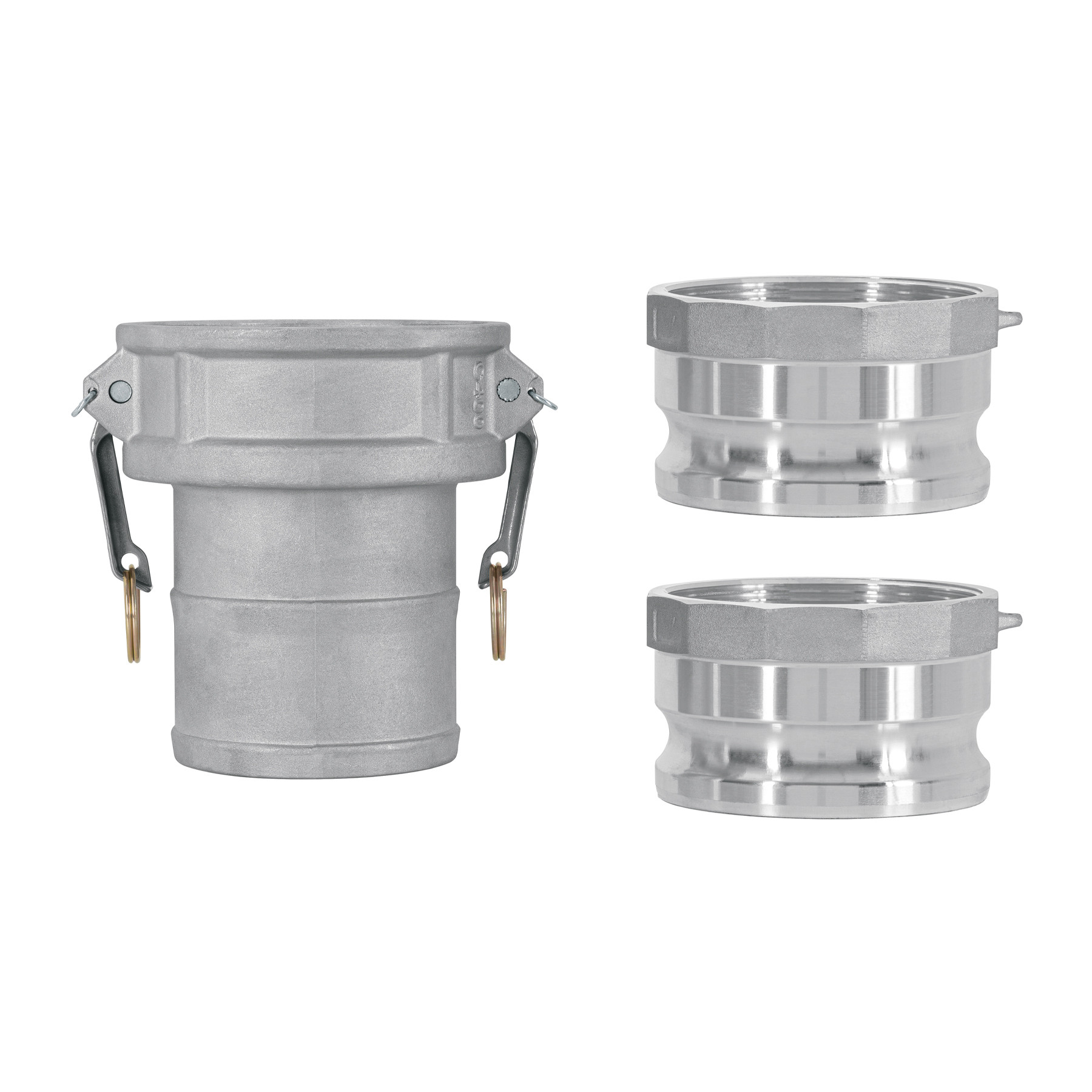 Juego de conexiones rápidas para manguera 4" para motobomba