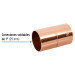 Cople de cobre 1", con ranura, FOSET