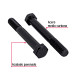 Bolsa con 40 tornillos 3/8" x 3" acero grado 5, FIERO