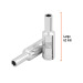 Dado largo de 1/4", 6 puntas, cuadro 3/8", TRUPER