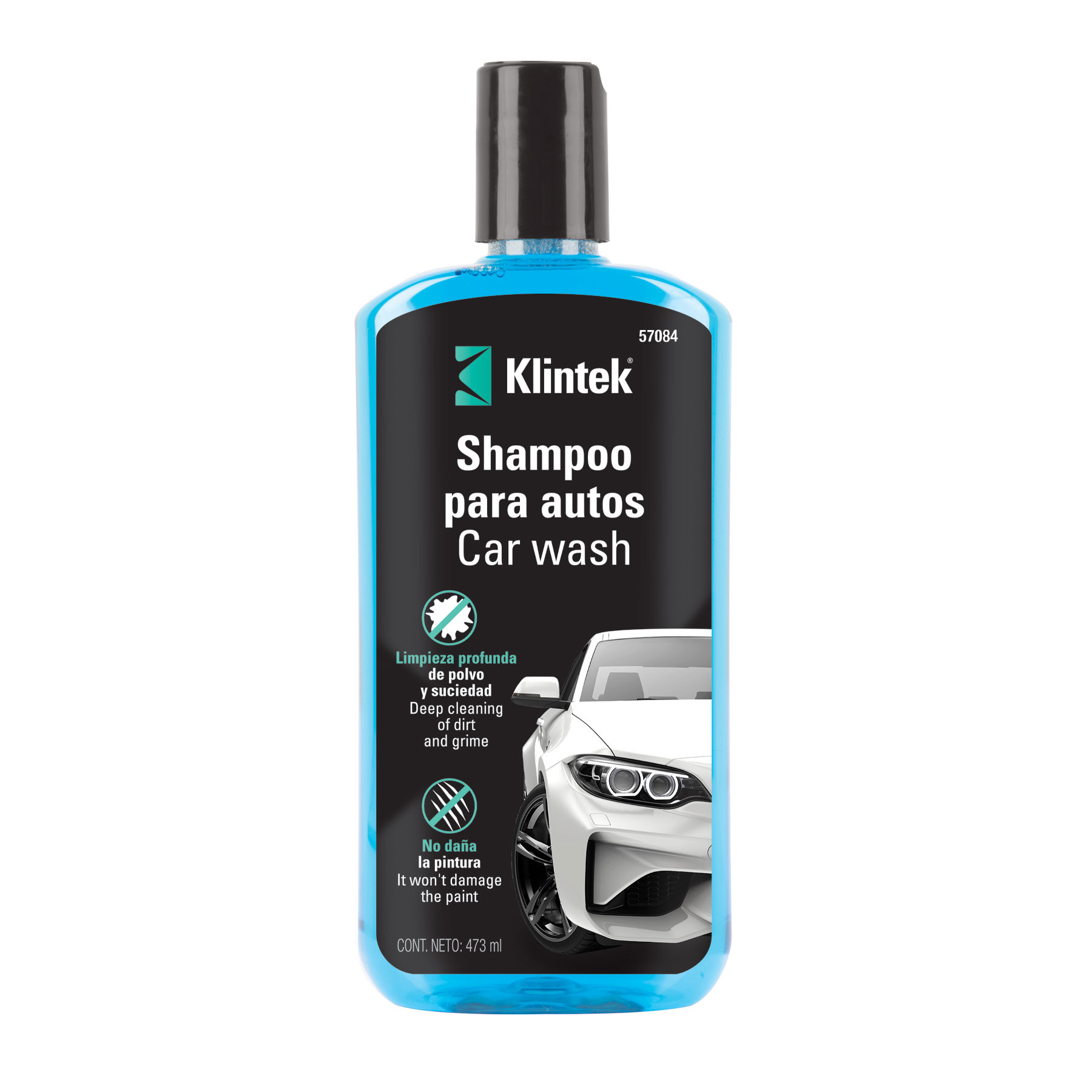 Shampoo para auto, 473 ml, KLINTEK