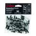 Bolsa c/50 remaches 3/16"x3/8" negros de aluminio, ala 3/8"