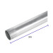 Tubo Conduit 1 1/4" para mufa, pared gruesa (0.9 mm), 3 m