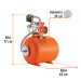 Equipo hidroneumático 50L, bomba Jet inox. 1/2 HP, TRUPER