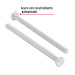 Bolsa con 30 tornillos 1/4" x 4" tipo máquina, FIERO