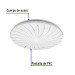 Luminario LED plafón decorativo 18W 6500K, espiral, BASIC
