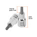 Dado punta corta bristol M8, cuadro 1/2", TRUPER