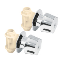 Juego de 2 llaves de empotrar CPVC 1/2" con maneral, FOSET