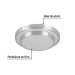 Luminario LED plafón decorativo 18W 6500K, metálico, BASIC