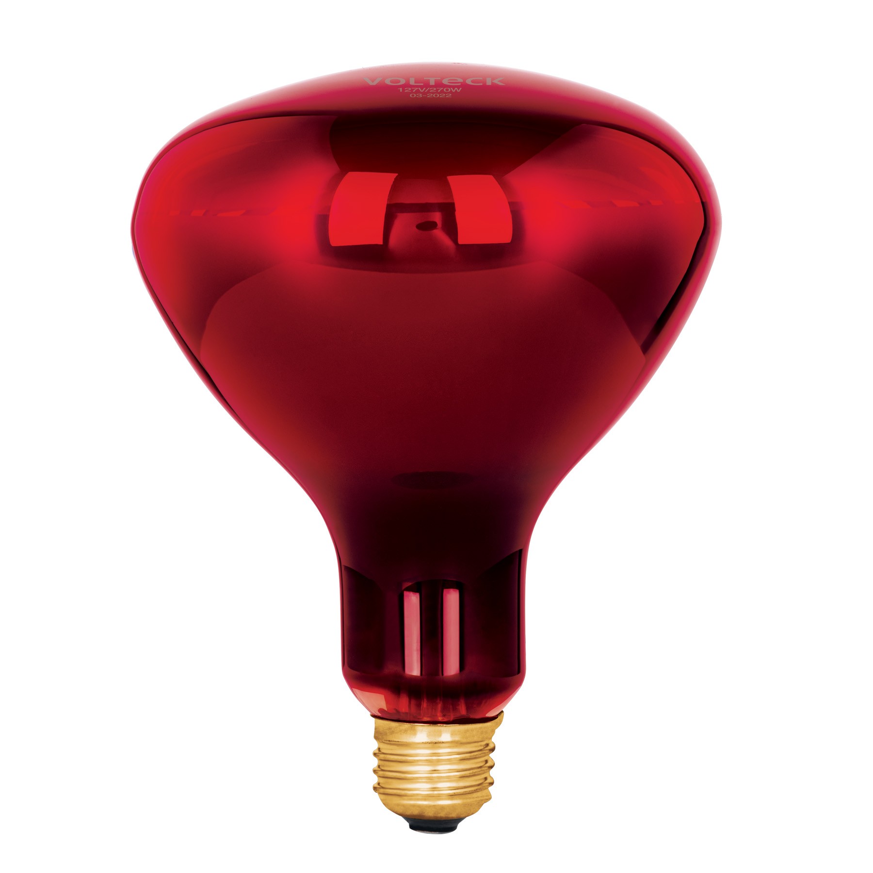 Lámpara incandescente de calor, BR40 270 Watts, rojo